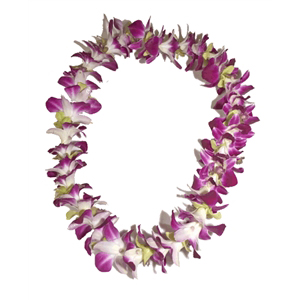 Orchid Lei (Single, Various Colors)