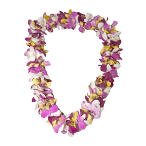 Orchid Lei (Double, Various Colors)