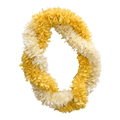 Ginger Lei (Two Triple Twist, Yellow and White)