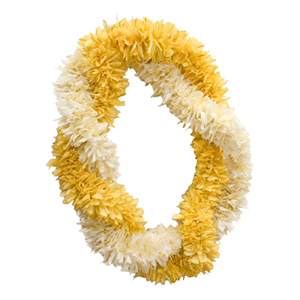 Ginger Lei (Two Triple Twist, Yellow and White)