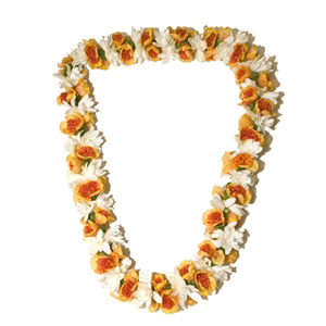 Lantern Ilima with Tuberose Lei (Double)