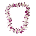 Orchid Lei (Single, Purple & White)