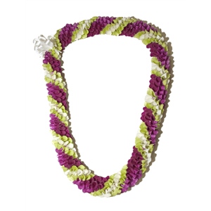 Fancy Orchid Lei (Tri-Color)