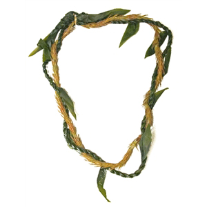 Ti Leaf Lei with a Twist of Kukunaokala