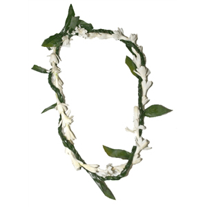 Ti Leaf Lei with a Twist of Tuberose