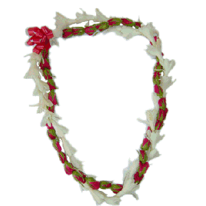 Tuberose Twisted with Rose Lei (Single)