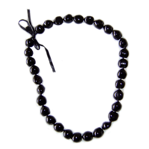 Kukui Nut Lei Necklace - Black