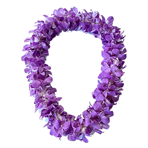 Orchid Lei (Double, Lilac Color)