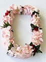 Double Blush Orchid with Rose Lei