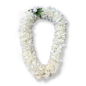 Carnation Lei (Double) White