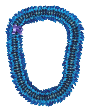 Blue Hawaiian Orchid Lei