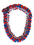 Butterfly Lei - Fancy Butterfly Style (Red,White and Blue)