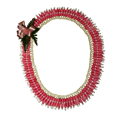 Micronesian Ginger Lei with Pink Rose
