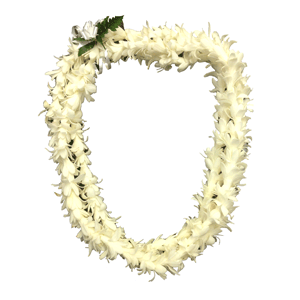 Three Strand Tuberose Lei (Short Stem)